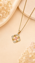 Pink Anti-Tarnish Pendant Chain