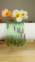 Pista Shadow Glass Bangles