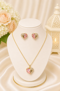 Baby Pink Anti-Tarnish Pendant Set