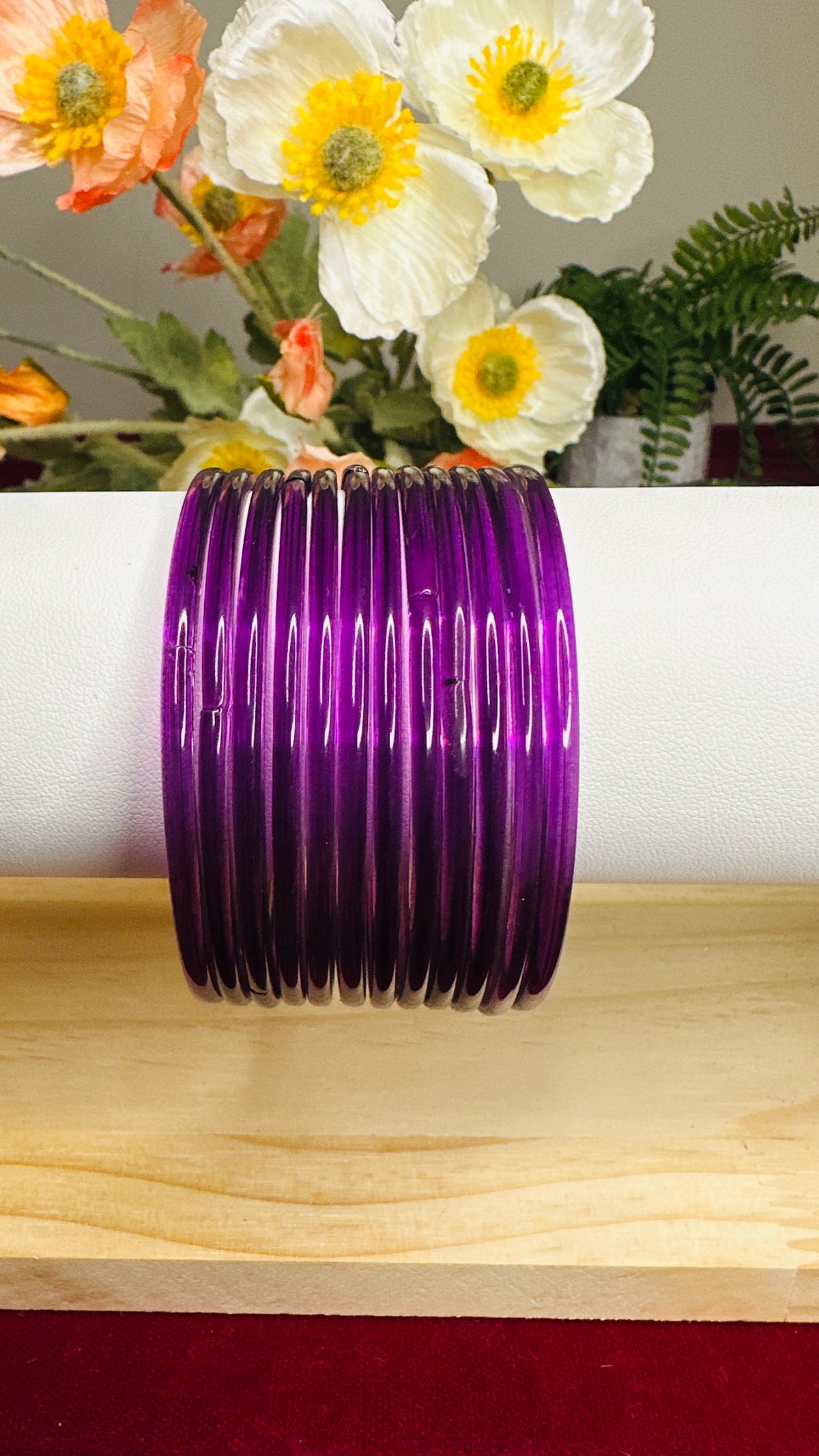 Wine Colour Plain Bangles