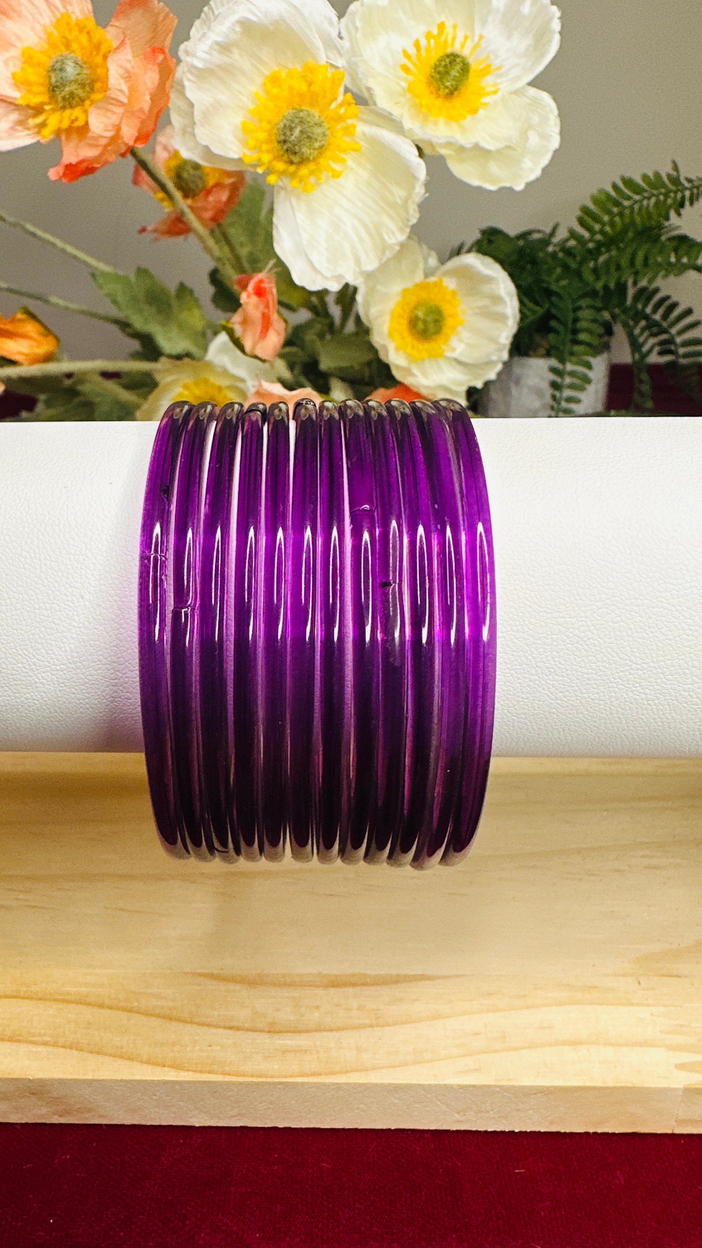 Wine Colour Plain Bangles