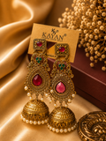 Red Kashmiri Earring