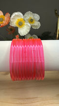 Reddish Pink Plain Bangles