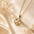 Pink Dot Anti-Tarnish Pendant Chain