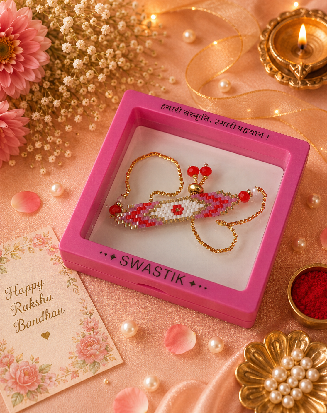 Red Bracelet Rakhi