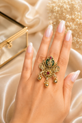 Ruby Green Kashmiri Ring