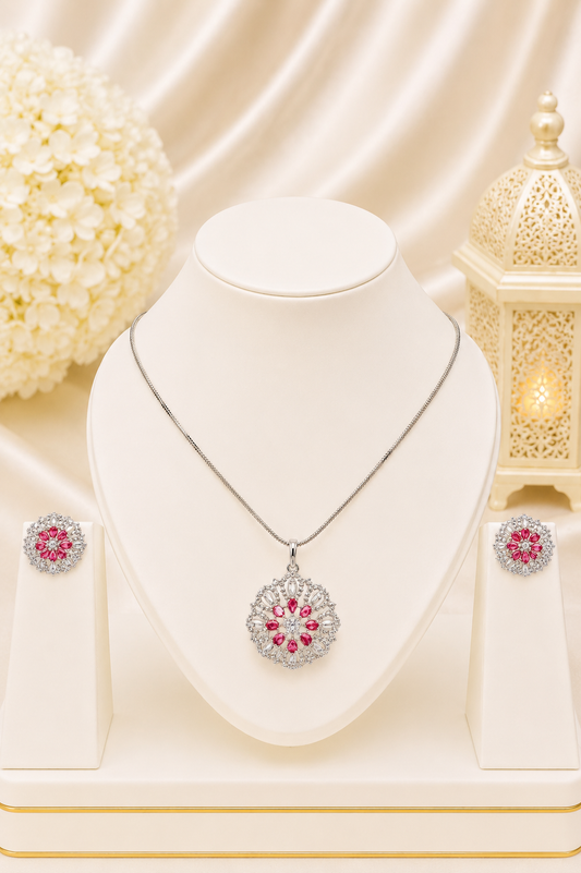Premium Round Hot Pink AD Set