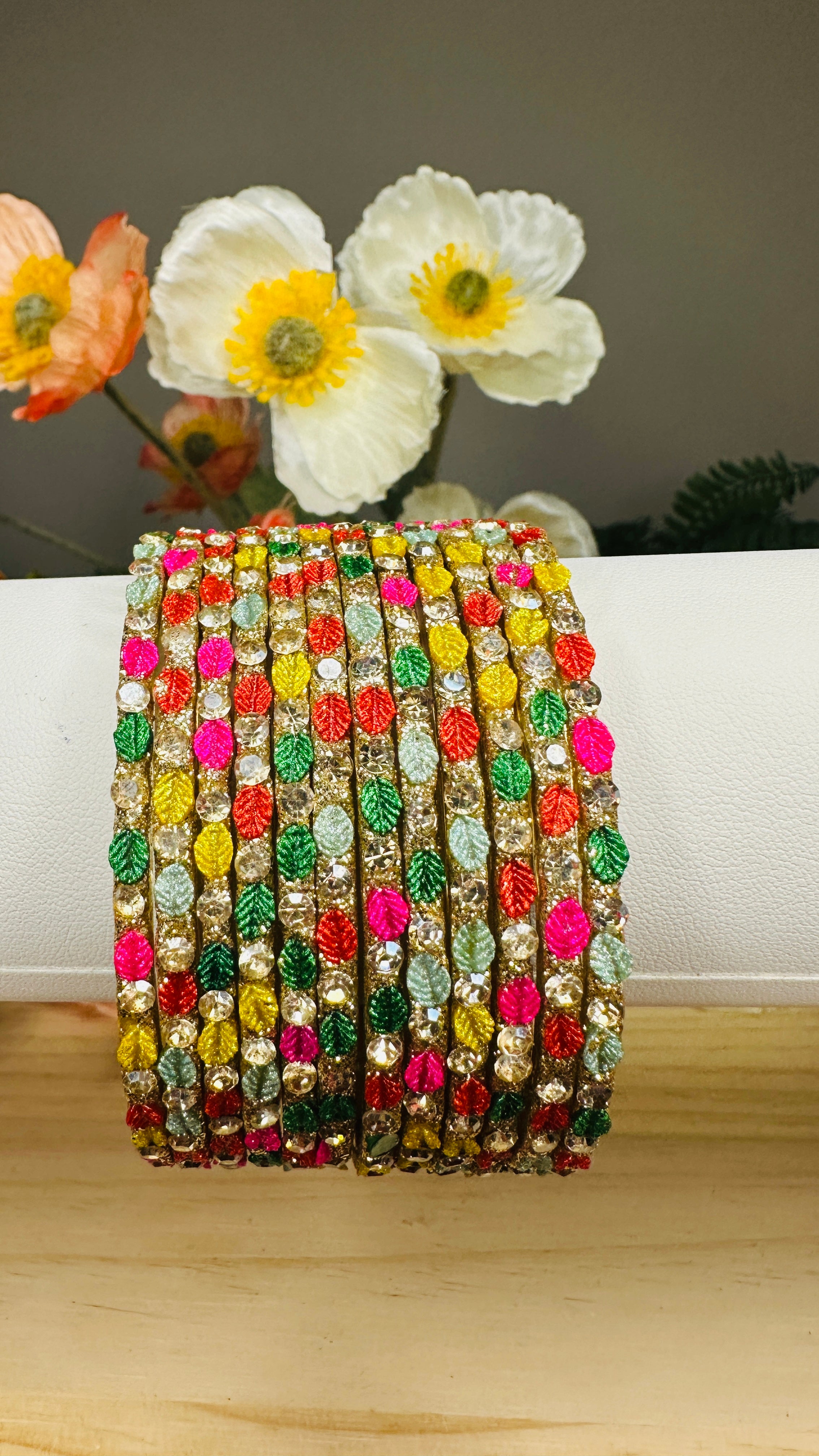 Multicolour Glass Bangles