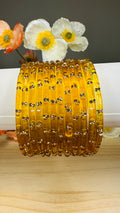 Golden Crystal Bangles