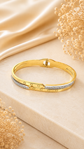 Gold & White Branded Imitation Bracelet