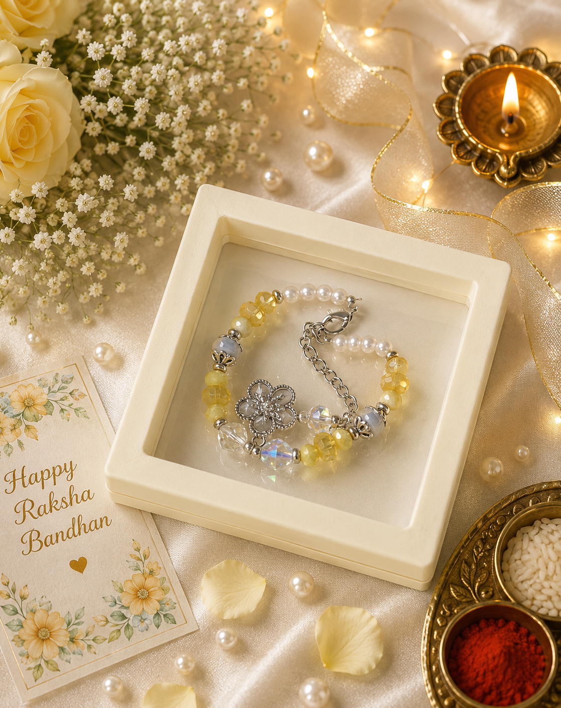 Yellow Bracelet Rakhi