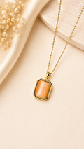 Orange Anti-Tarnish Pendant Chain