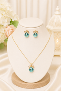 Light Blue Anti-Tarnish Pendant Set
