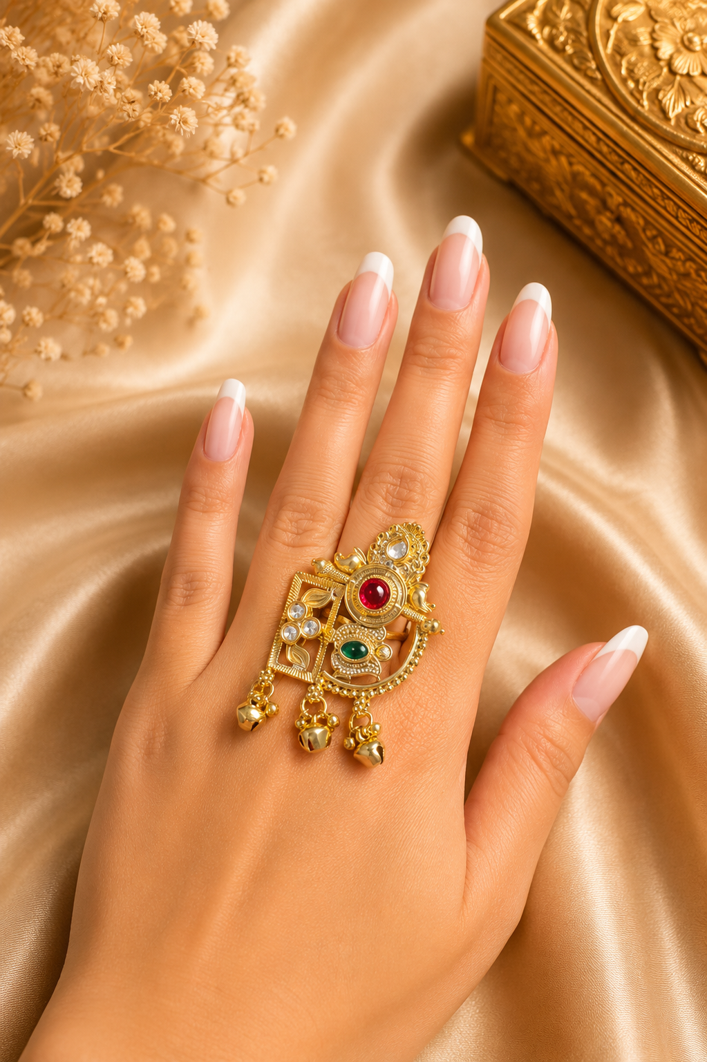 Square Kashmiri Ring