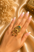 Golden Kashmiri Ring