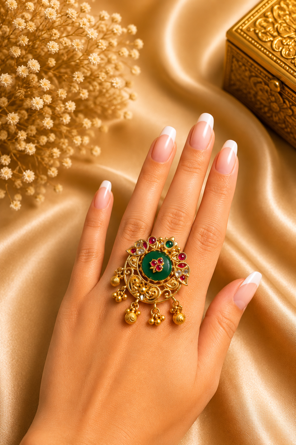 Round Shaped kashmiri Ring