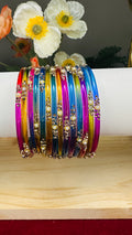 Multi Colour Pearl Bangles