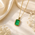 Green Anti-Tarnish Pendant Chain