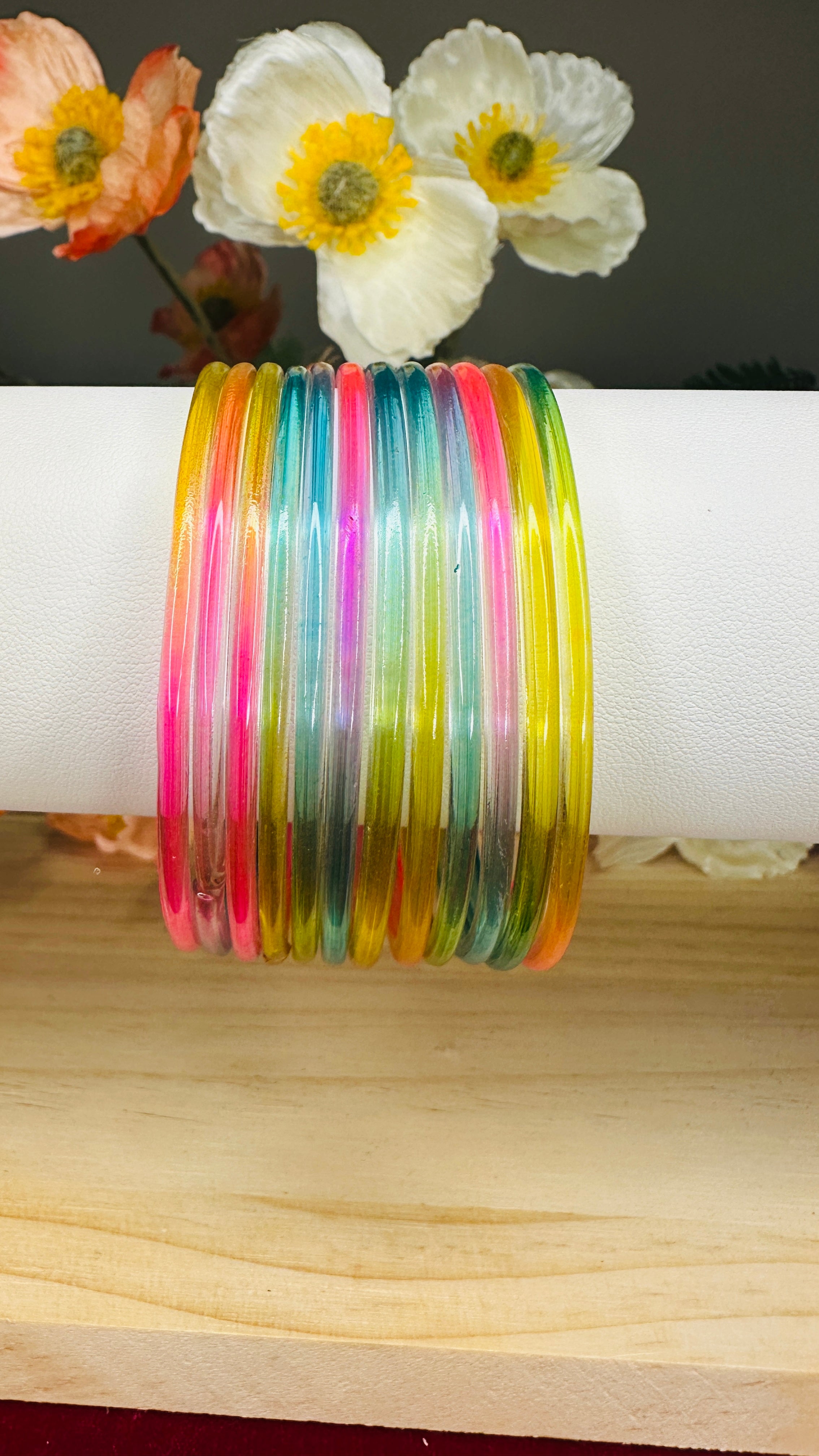 Multi Colour Jelly Bangles