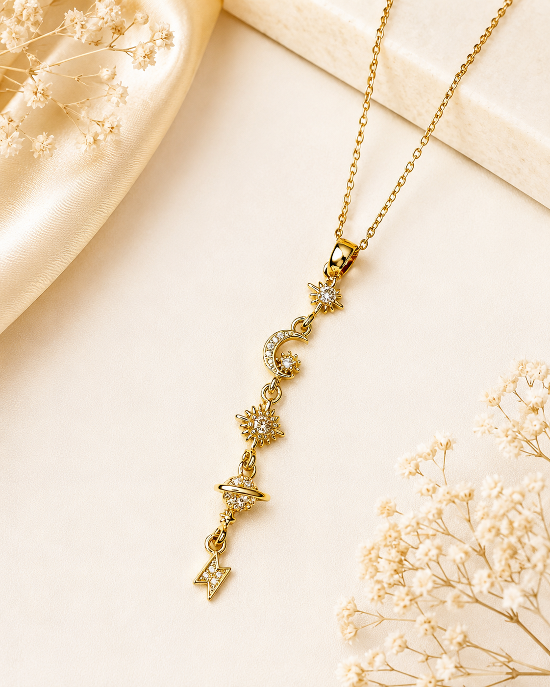 Long Golden Anti-Tarnish Pendant Chain